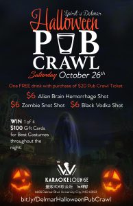 Halloween Pub Crawl - The W Karaoke